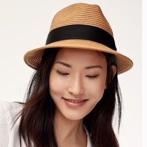 Aritzia Talula Azure Skies Fedora Summer Straw Hat S/M